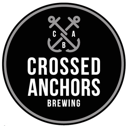 Logo of the Crossed Anchors brewery inExmouth, Devon, UK, featuring, as you would expect, 2 crossed anchors. 